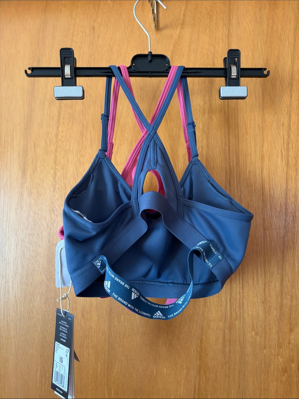 2x1 ADIDAS AEROREACT TRAINING LIGHT-SUPPORT BRA (blue one has no TAG/ not worn)